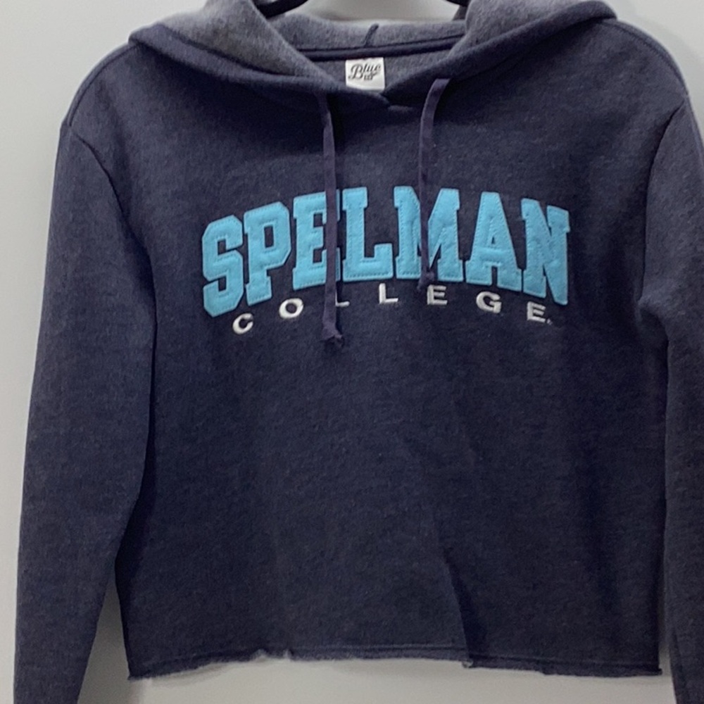 Spelman College Gray Cropped Hoodie